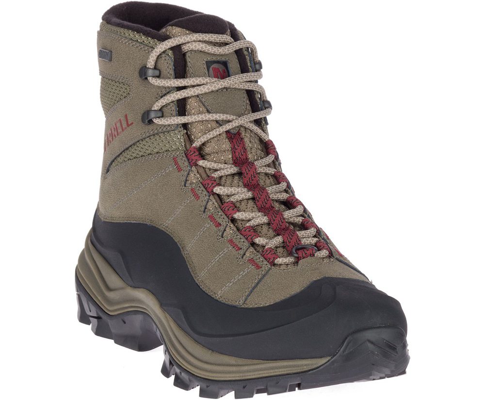 Botas Homem - Merrell Thermo Chill Mid Shell Waterproof - Marrom - BOM873162